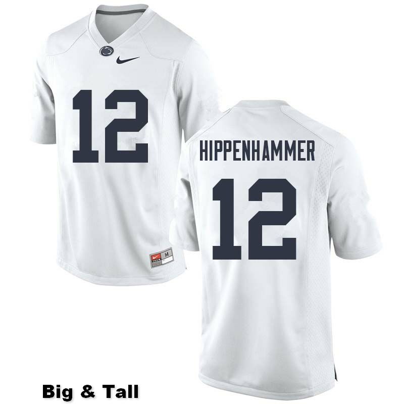 NCAA Nike Men's Penn State Nittany Lions Mac Hippenhammer #12 College Football Authentic Big & Tall White Stitched Jersey QPD1398NQ